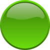 Round Green Button Clip Art